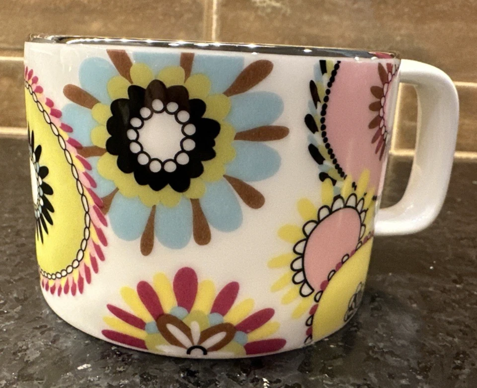 Platillo de taza de té Missoni Home 'Margherita Pink' floral multi porcelana nuevo Foto 4 de 4