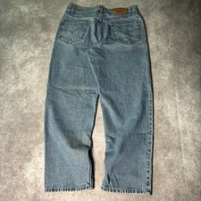 Vintage Levis 550 Relaxed Fit Tapered Leg Jeans Light Wash Blue 36x29 Mens 90s