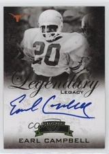 2008 Legends Legendary Legacy Gold Signatures /99 Earl Campbell #LL-EC Auto HOF