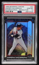 1999 Bowman Chrome International Refractor Andres Galarraga PSA 10 GEM MT 04b0
