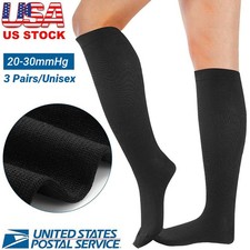 Compression Socks Stockings Womens Mens Knee High Medical 20-30 mmHG S/M -X/XL