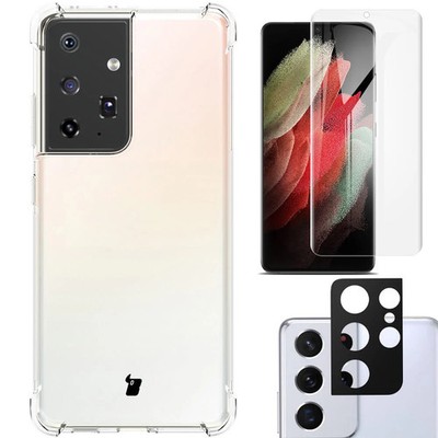 Handyhülle Für Galaxy S21 Ultra 5G Bizon Silikon Hülle Case Cover Transparent
