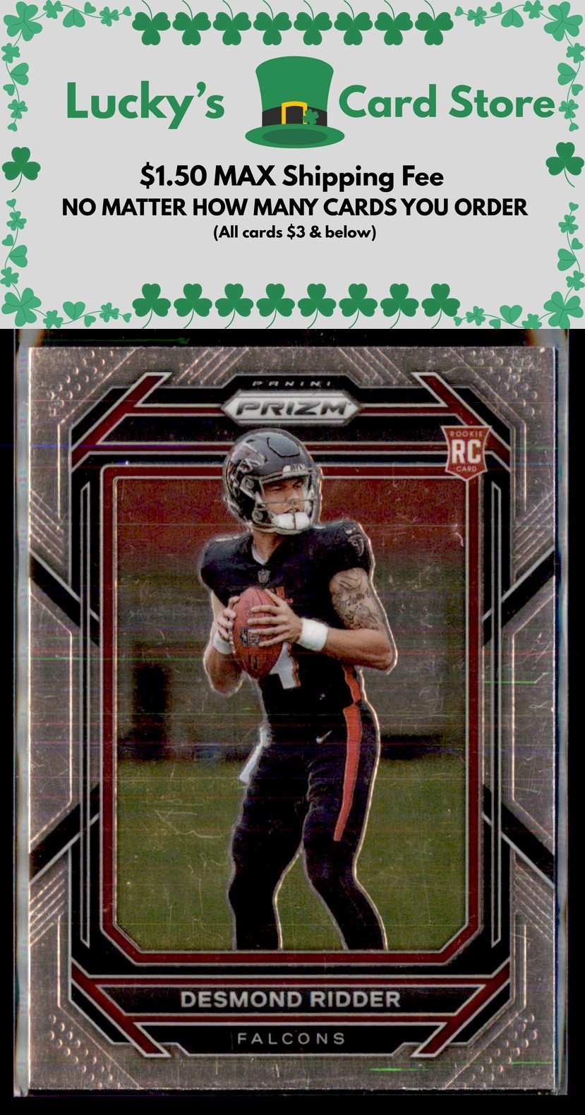 2022 Panini Prizm #302 Desmond Ridder Rookie