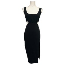 Lovers And Friends Dress Womens XS Cutout Bodycon Midi Chic Party Cocktail Sexy