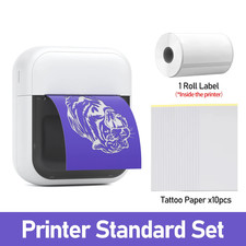 Mini Tattoo Maker Portable Mini Thermal Label Printer Self-Adhesive Sticker Tatt