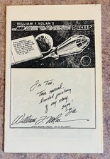 …And Miles To Go Before I Sleep ~ William F. Nolan ~ Limited Ed. Pamphlet Signed