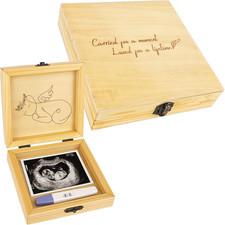 Miscarriage Memory Box, a Heartfelt Sympathy Gift for Mothers Loss of Baby, Wood
