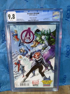 AVENGERS #24.NOW   CGC 9.8 NM/M   J. SCOTT CAMPBELL VARIANT - MIDTOWN EXCLUSIVE