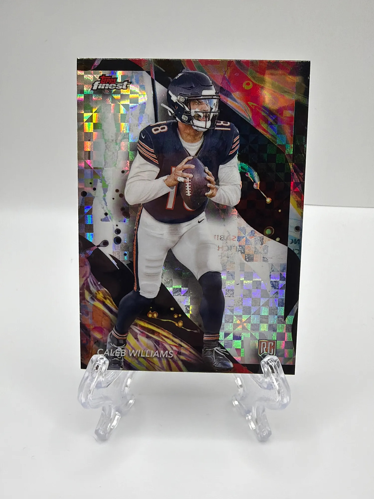 2024 Topps Finest Caleb Williams #161 Uncommon Checkerboard RC