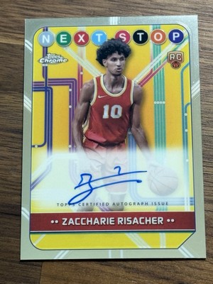 2025 Topps Chrome Zaccharie Risacher Next Stop Rookie On Card Auto #NSS-ZR