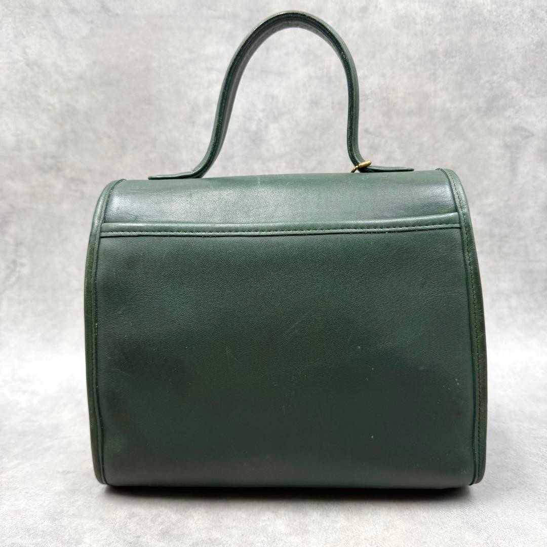 COACH 9977 Vintage Manor Green Leather 2-Way Handbag, Used image 3