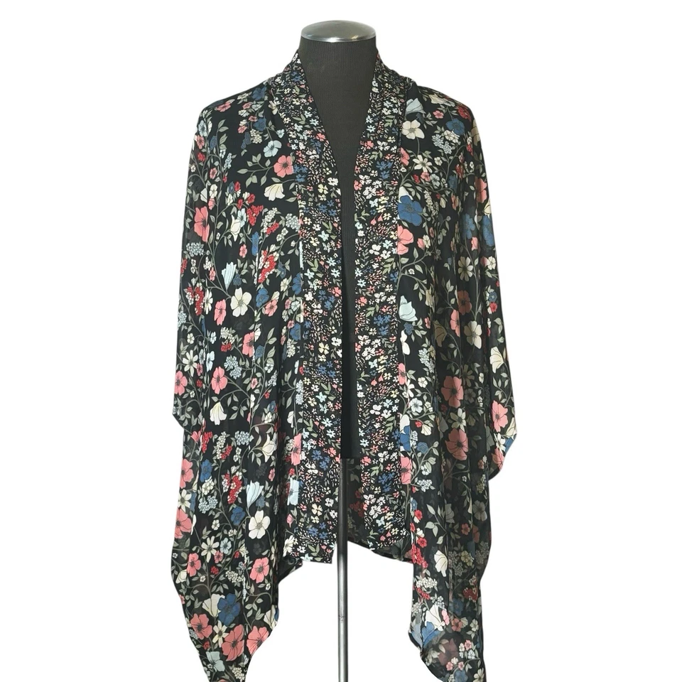 Jessica Simpson – Floral Sheer Open Front Kimono – Maternity – One Size - Image 2 of 4