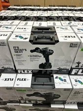 Flex 24V Turbo Hammer Drill Bundle with 2 Batteries and Charger and Case New Box