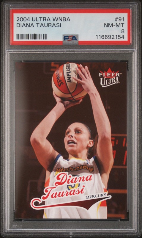 2004 ULTRA WNBA #91 DIANA TAURASI PSA 8
