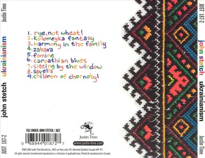 JOHN STETCH - UKRANIANISM NEW CD