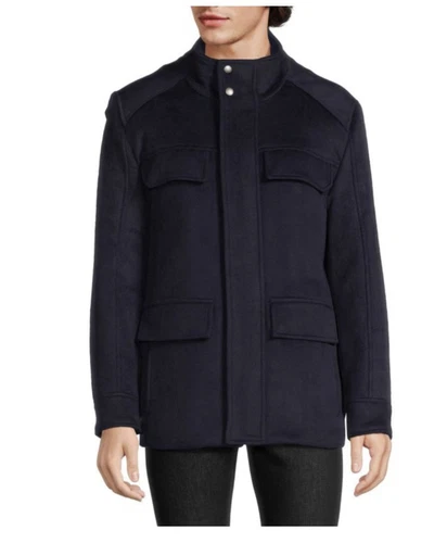 VETEMENTS COLE HAAN Cappotto Uomo Misto Lana Navy XXL