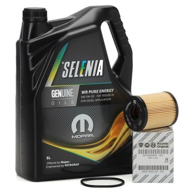 5L PETRONAS SELENIA Motoröl WR PURE ENERGY 5W30 ORIGINAL Fiat Ölfilter 73500049