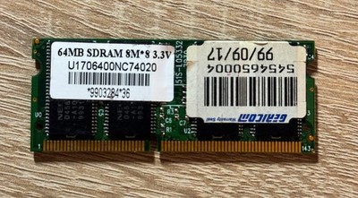 NEC U1706400NC74020 64MB SDRAM 3.3V RAM Arbeitsspeicher