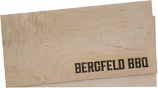 Bergfeld BBQ – 2 Tavole in Legno D'Acero XL per Grigliare – Tagliere in Legno Di