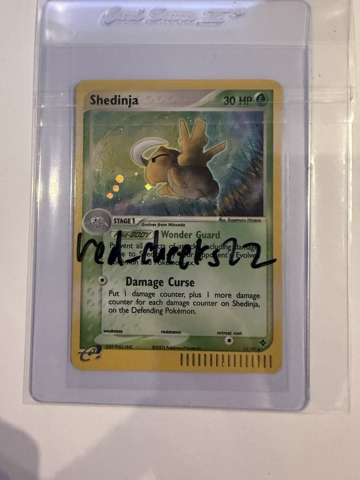 Pokémon Shedinja EX Dragon 11/97 Holo Rare 2003 English Vintage NEAR MINT