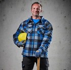 Thermojacke CALLAN blau Thermohemd Arbeitshemd Arbeitsjacke kariert S bis 3XL