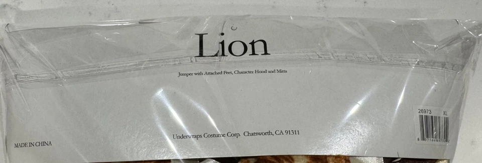 Disfraz Bebé León Halloween TRAJE COMPLETO, Talla XL (4T-6T), NUEVO Foto 4 de 4