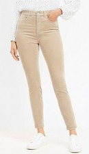 Loft Women s Jeans High Rise Skinny Corduroy Tan Size 29/8