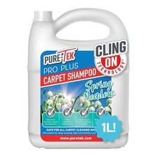 Pure Tek Carpet Cleaner Shampoo 1L - Carpet Cleaner Solution for Machines Heavy