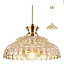 Glass Pendant Lights Kitchen Island" Vintage Lighting Glass Light 11.8