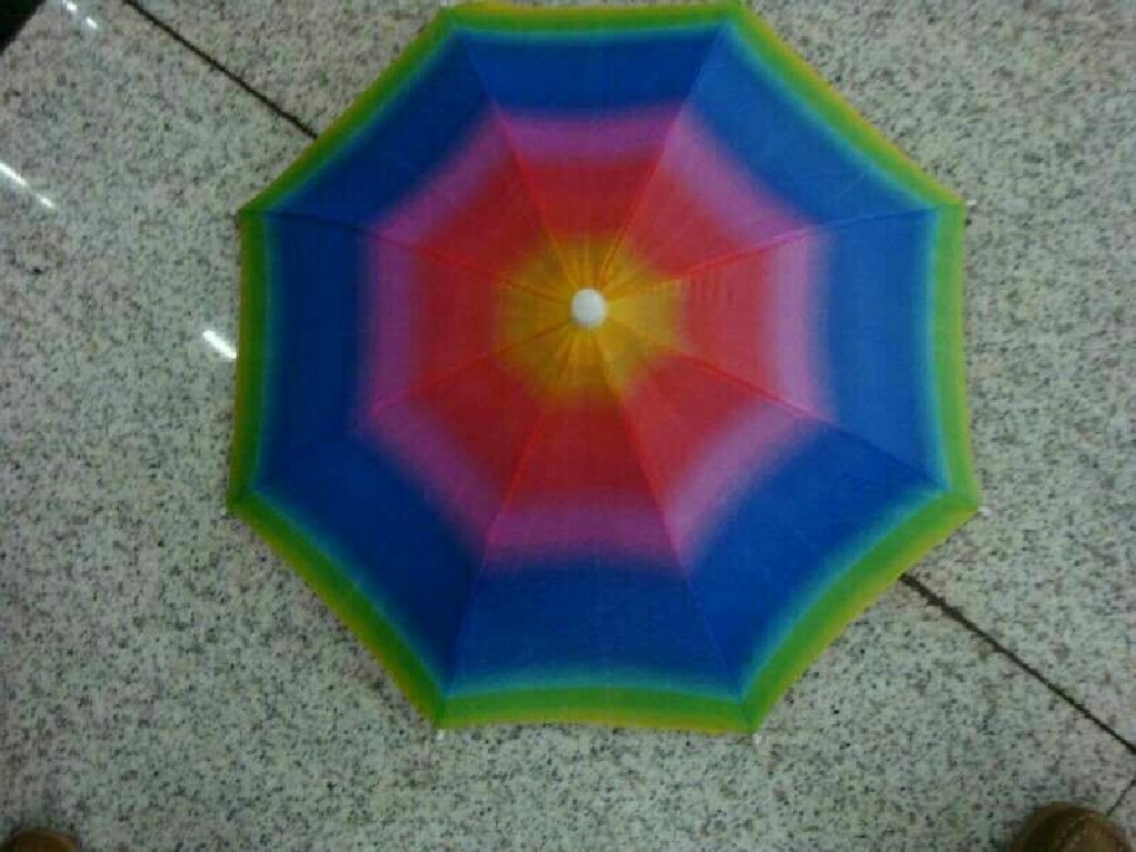 Umbrella Hat Lightweight Adjustable For Sun And Rain Protection