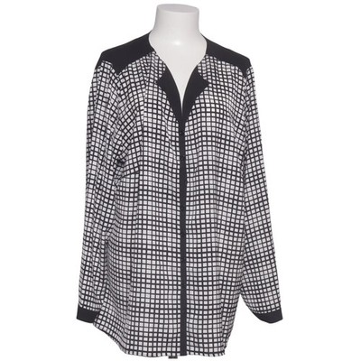 Via Appia Due, Hemd, Größe: 50, Schwarz/Weiß, Polyester, Hahnentritt, Damen #8ih