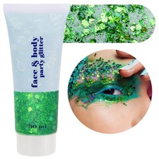 MEICOLY Green Face Body Glitter,St 11.5x4.5x2.5CM, green body glitter