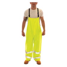 Tingley O23122 High Visibility Rain Bib Overall, Polyester/Polyurethane, 31 In
