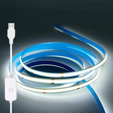 A 5V USB LED Light Strip, COB LED Strip Lights, White Size: 3.28ft