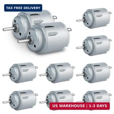 10 Pcs Micro DC Motor Small DC Motor Mricor R140 DC 3V-5V 18000RPM for DIY Toys