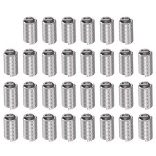 30pcs 3/8-16 UNC 3D 28.5mm 304 Stainless Steel Helical Wire Threaded Inserts