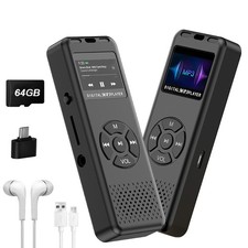 2026 Bluetooth MP4/MP3 Lossless Music Player Media FM Radio Recorder Speaker64GB