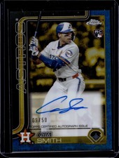 2025 Topps Chrome Gilded Collection Gold Autographs Blue Cam Smith 9/50