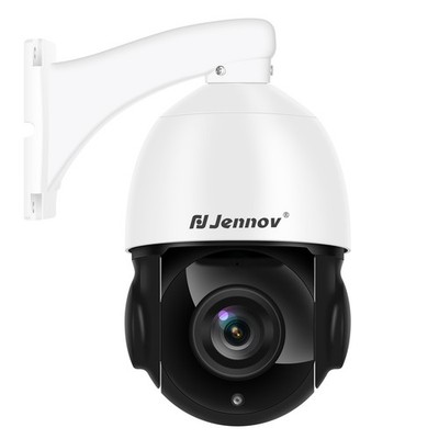JENNOV 8MP PTZ Outdoor PoE Security Camera Night Vision IP66 20X Optical Zoom
