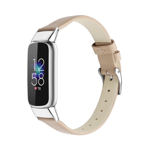 For Fitbit Luxe Genuine Leather Replacement Watch Wrist Band Strap Bracelet Loop - Picture 7 of 47