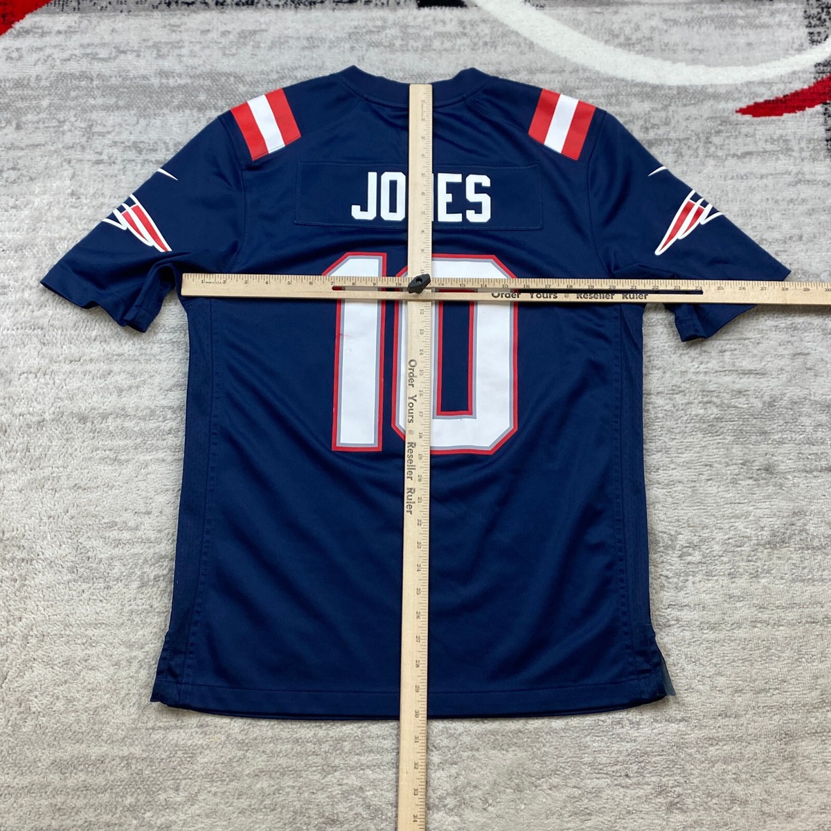Nike New England Patriots Mac Jones Jersey Medium Blue Red White