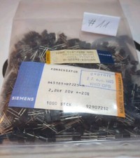 100x SIEMENS TANTALUM CAPACITORS 20V 2.2uF for SOUND FILM TUBE AMPLIFIER NOS