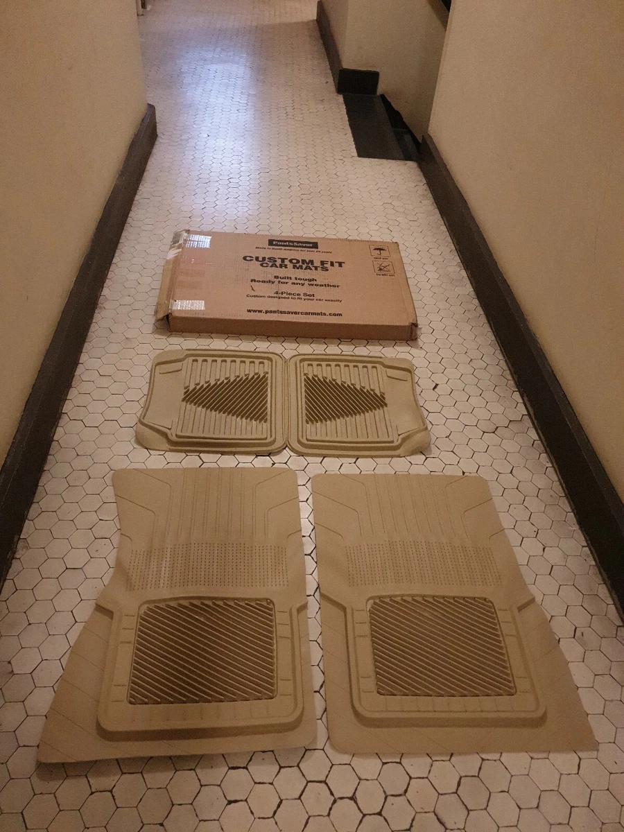 PantsSaver Custom Fit Car Mats 4 Pieces Set Tan Beige NEW HARD TO