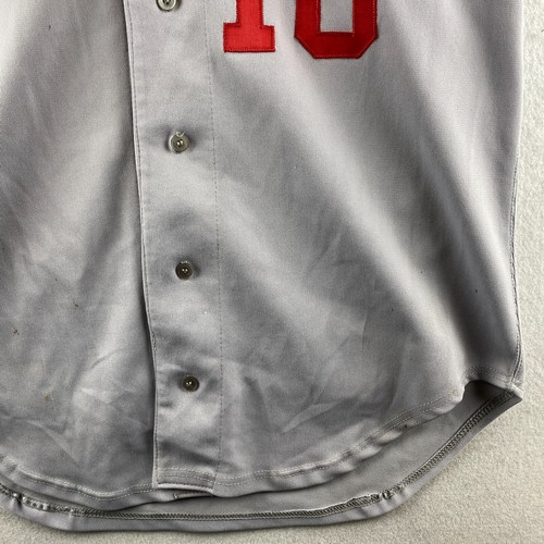 Vintage Wilson Braves Jersey Mens Size 46 XL Gray #18 USA Made Casual Comfort - Picture 6 of 23