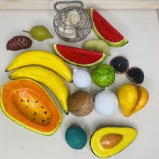 Lot of 20 VTG Realistic Fake Faux Fruits Vegetables Food Home Prop