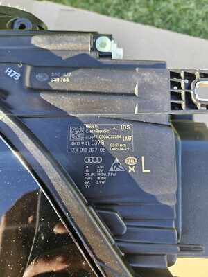 2019 Audi A6 Front Left Driver Side LED Headlight LH OEM  