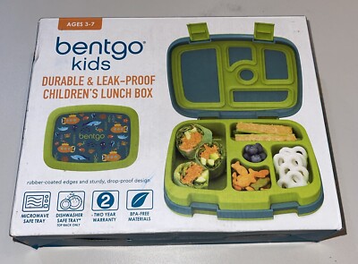 Bentgo Kids Prints Leak-Proof, 5-Compartment Bento-Style Kids Lunch Box