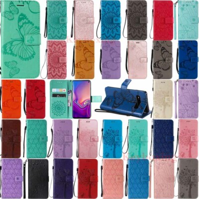 For Samsung Galaxy S10 Plus S10e Wallet Card Slot Flip Leather Phone Case Cover