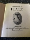 Vintage Booklet - A Pocket Guide to Italy - U.S. Department of Defense - 1956 — photo 3