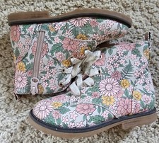 Cat Jack Floral Boots Size 10